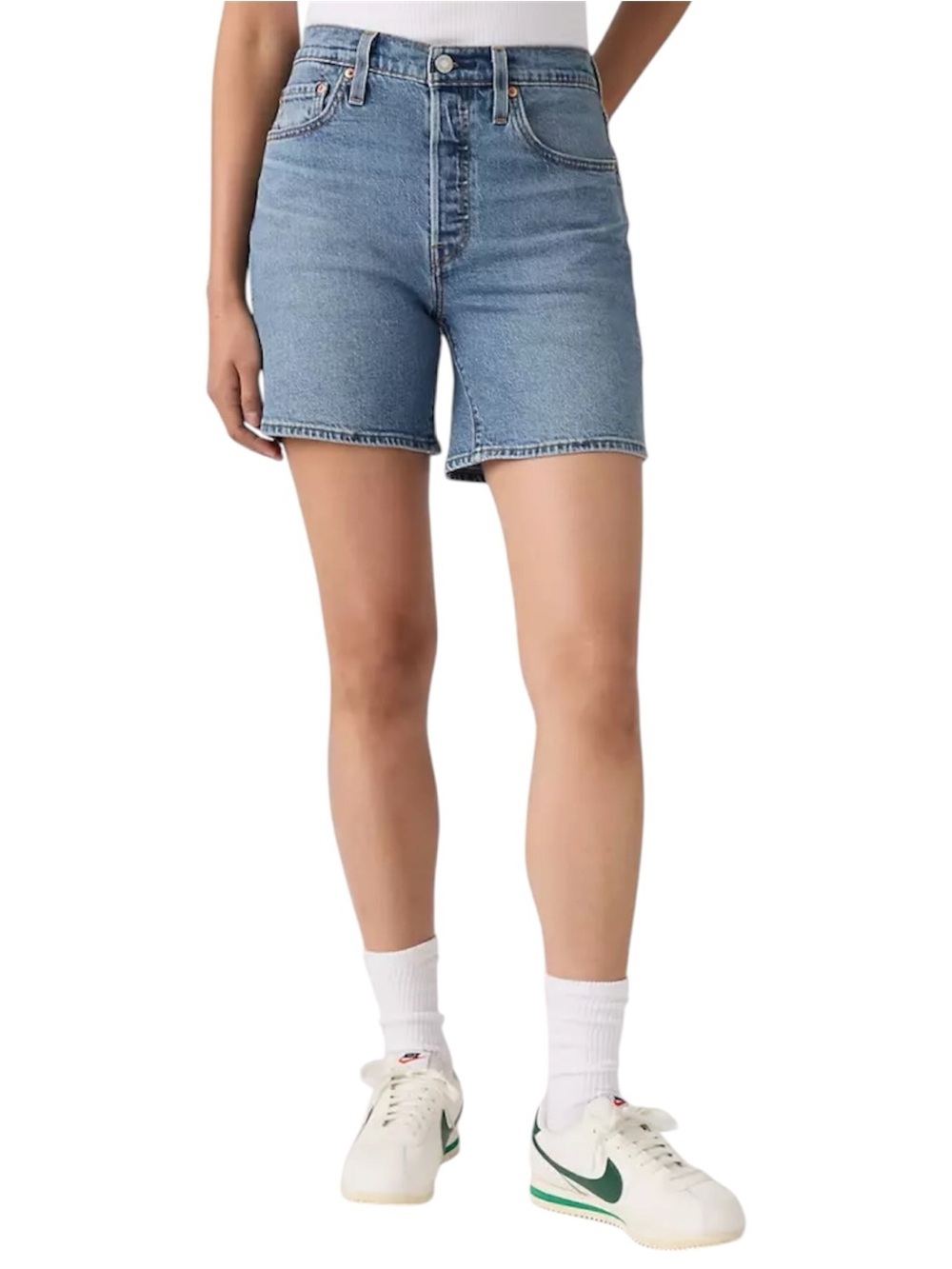 Levi's Premium 501 mid thigh jeans shorts - Picture 8 of 10